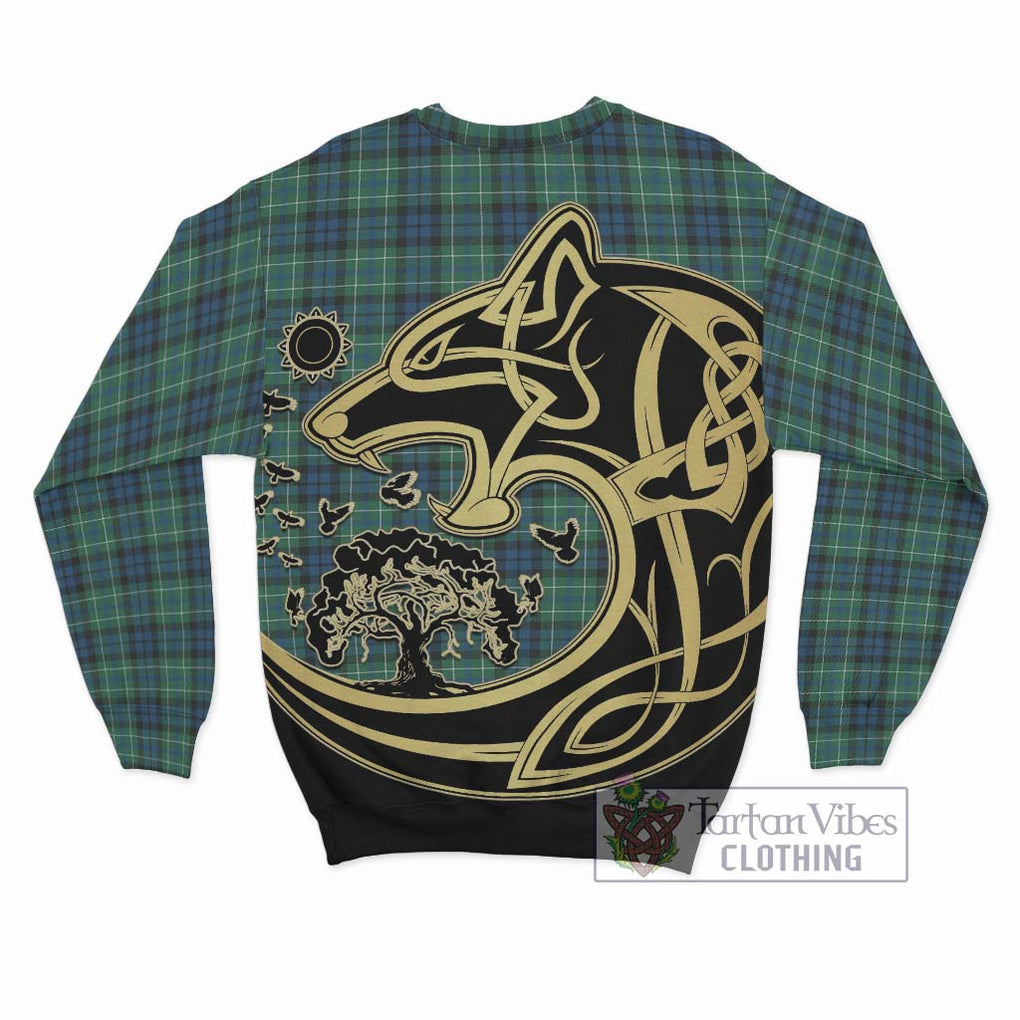 MacNeil of Colonsay Ancient Tartan Sweatshirt with Family Crest Celtic Wolf Style - Tartan Vibes Clothing