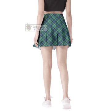 MacNeil of Colonsay Ancient Tartan Women's Plated Mini Skirt Cross Style