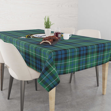 MacNeil of Colonsay Ancient Tartan Tablecloth with Family Crest