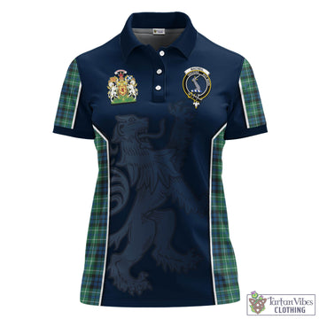 MacNeil of Colonsay Ancient Tartan Women's Polo Shirt with Family Crest and Lion Rampant Vibes Sport Style