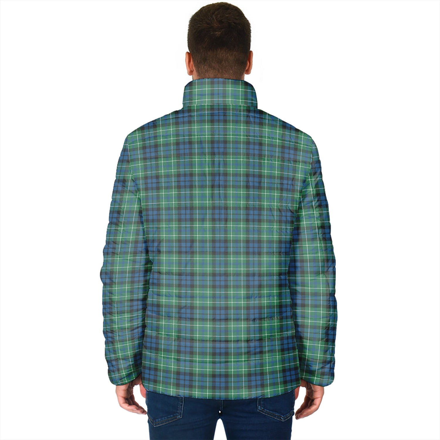 MacNeil of Colonsay Ancient Tartan Padded Jacket with Family Crest - Tartan Vibes Clothing