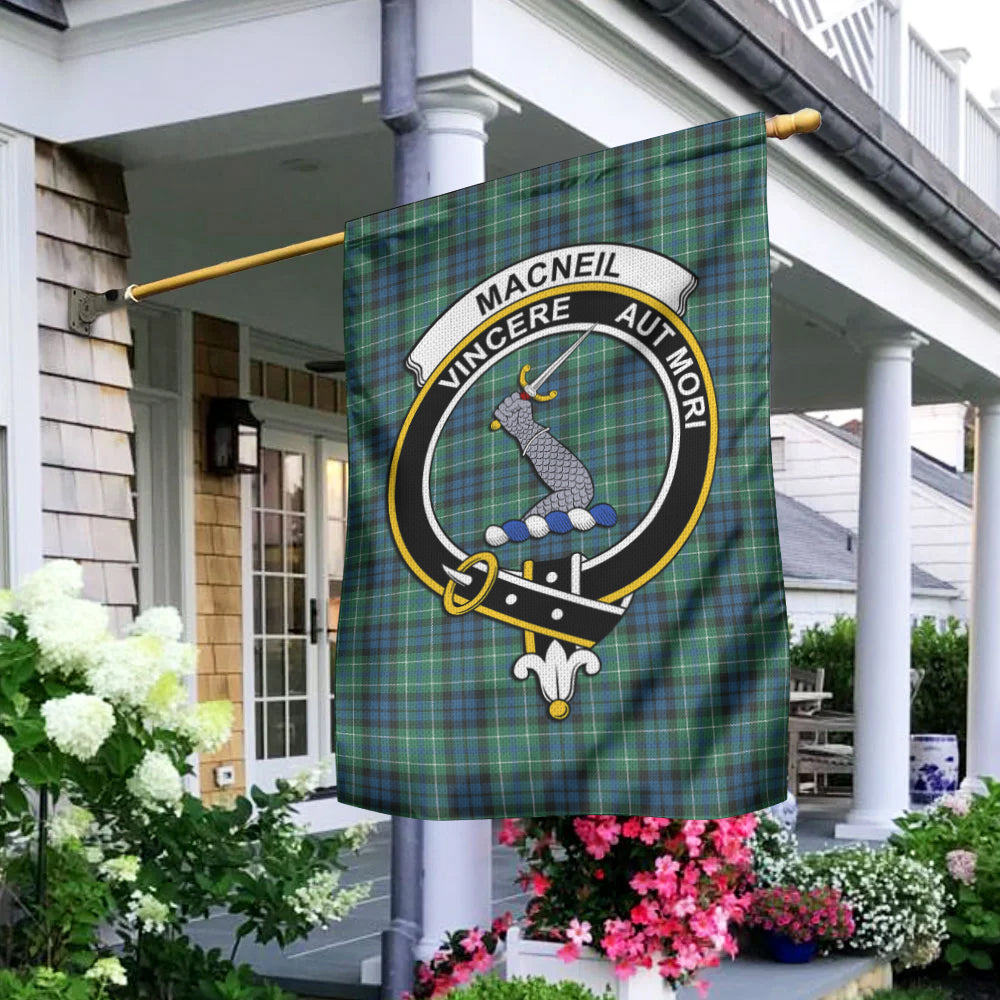 MacNeil of Colonsay Ancient Tartan Flag with Family Crest - Tartan Vibes Clothing