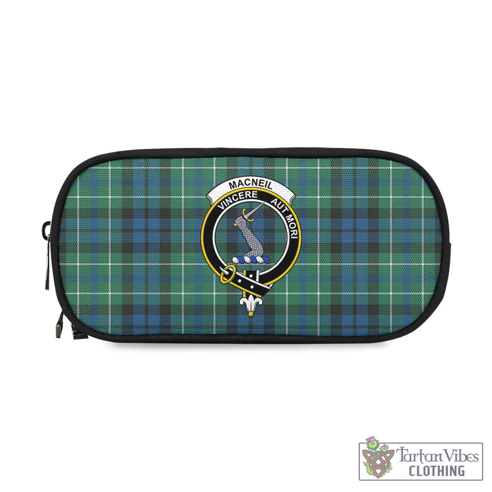 Tartan Vibes Clothing MacNeil of Colonsay Ancient Tartan Pen and Pencil Case with Family Crest