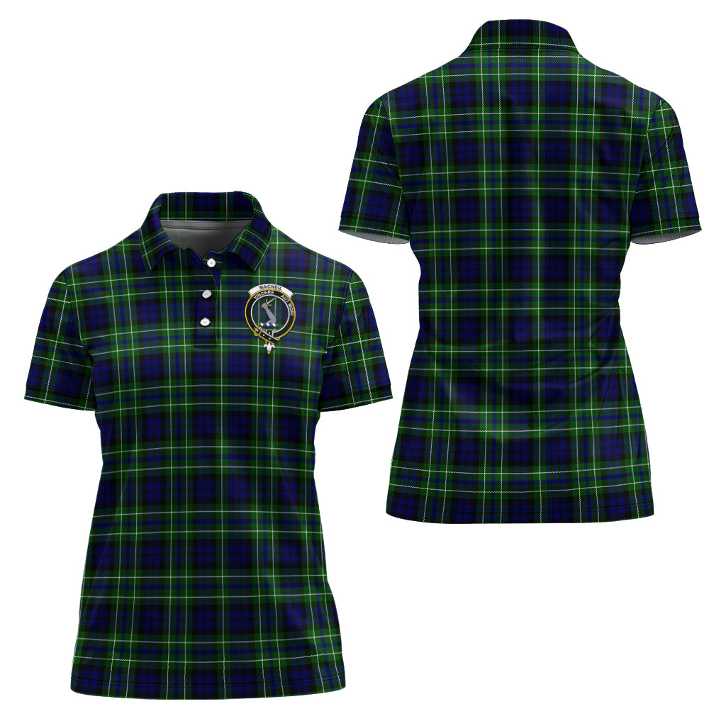 macneil-of-colonsay-modern-tartan-polo-shirt-with-family-crest-for-women