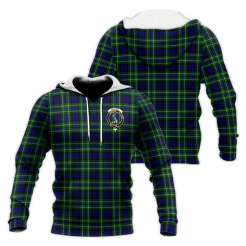 MacNeil of Colonsay Modern Tartan Knitted Hoodie with Family Crest