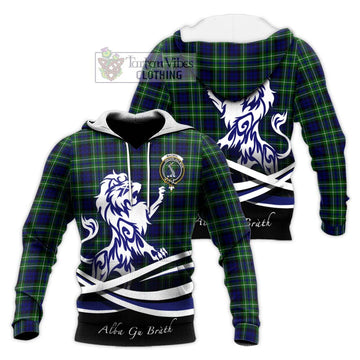 MacNeil of Colonsay Modern Tartan Knitted Hoodie with Alba Gu Brath Regal Lion Emblem