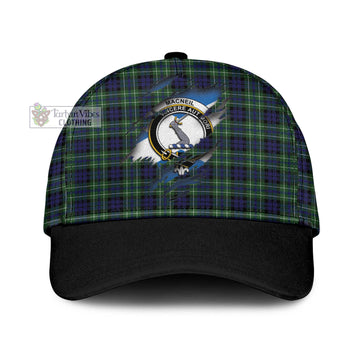 MacNeil of Colonsay Modern Tartan Classic Cap with Family Crest In Me Style