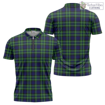 MacNeil of Colonsay Modern Tartan Zipper Polo Shirt