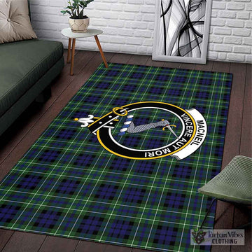 MacNeil of Colonsay Modern Tartan Area Rug with Family Crest