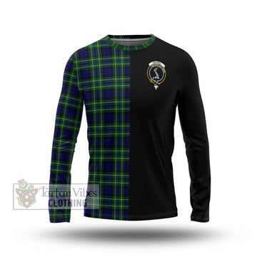 MacNeil of Colonsay Modern Tartan Long Sleeve T-Shirt with Family Crest and Half Of Me Style