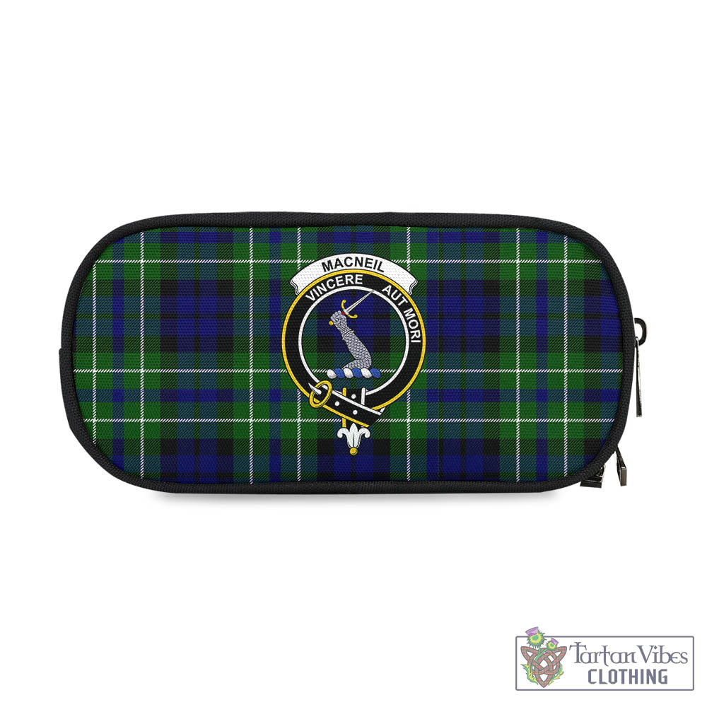 Tartan Vibes Clothing MacNeil of Colonsay Modern Tartan Pen and Pencil Case with Family Crest