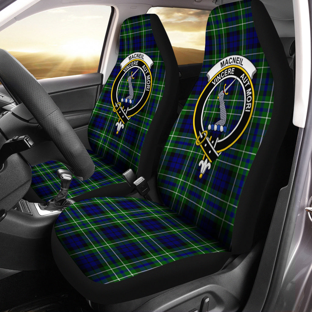 MacNeil of Colonsay Modern Tartan Car Seat Cover with Family Crest One Size - Tartanvibesclothing