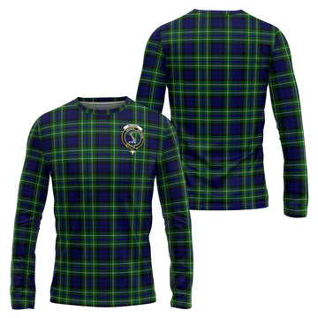 MacNeil of Colonsay Modern Tartan Long Sleeve T-Shirt with Family Crest