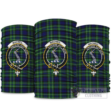 MacNeil of Colonsay Modern Tartan Neck Gaiters, Tartan Bandanas, Tartan Head Band with Family Crest