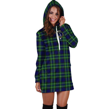 MacNeil of Colonsay Modern Tartan Hoodie Dress with Family Crest