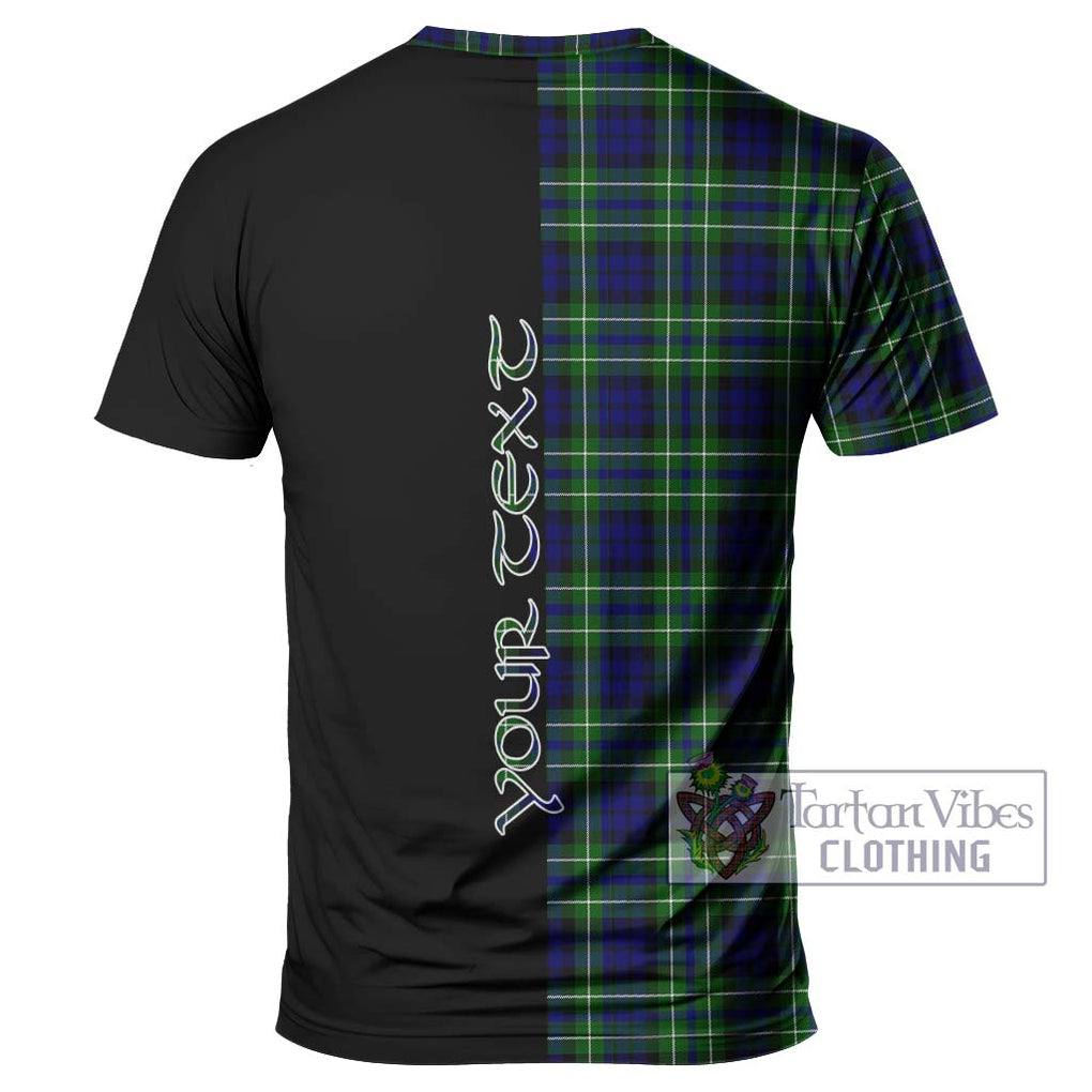 MacNeil of Colonsay Modern Tartan T-Shirt with Family Crest and Half Of Me Style - Tartanvibesclothing Shop