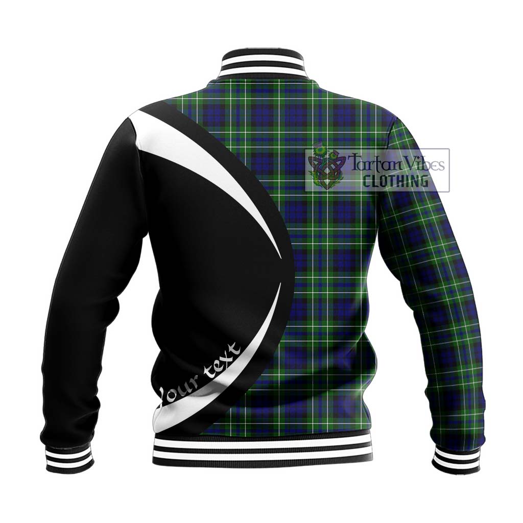 MacNeil of Colonsay Modern Tartan Baseball Jacket with Family Crest Circle Style - Tartan Vibes Clothing