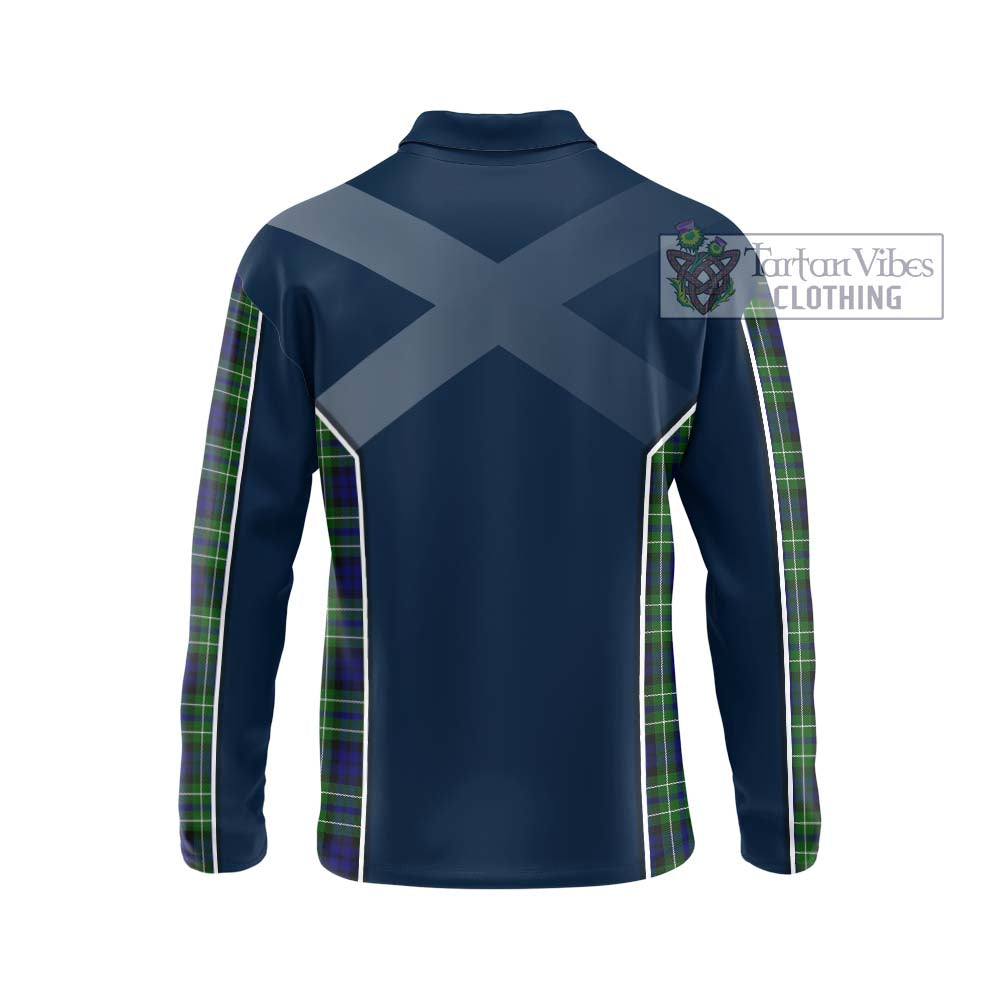 MacNeil of Colonsay Modern Tartan Long Sleeve Polo Shirt with Family Crest and Lion Rampant Vibes Sport Style - Tartan Vibes Clothing