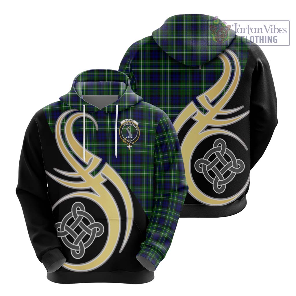 MacNeil of Colonsay Modern Tartan Hoodie with Family Crest and Celtic Symbol Style - Tartan Vibes Clothing