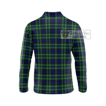 MacNeil of Colonsay Modern Tartan Long Sleeve Polo Shirt with Family Crest DNA In Me Style