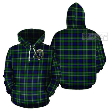 MacNeil of Colonsay Modern Tartan Cotton Hoodie with Family Crest