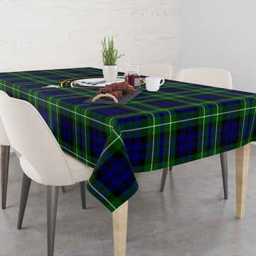 MacNeil of Colonsay Modern Tartan Tablecloth with Family Crest