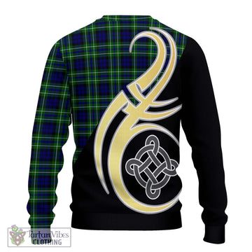 MacNeil of Colonsay Modern Tartan Ugly Sweater with Family Crest and Celtic Symbol Style