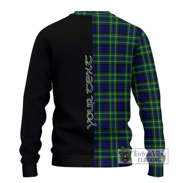 MacNeil of Colonsay Modern Tartan Ugly Sweater with Family Crest and Half Of Me Style