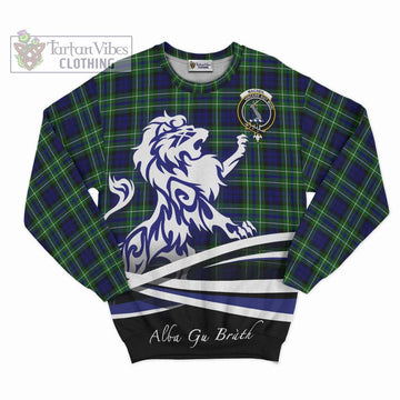 MacNeil of Colonsay Modern Tartan Sweatshirt with Alba Gu Brath Regal Lion Emblem