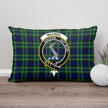 MacNeil of Colonsay Modern Tartan Pillow Cover with Family Crest