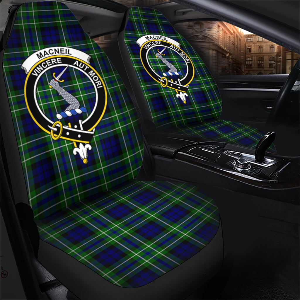 MacNeil of Colonsay Modern Tartan Car Seat Cover with Family Crest - Tartanvibesclothing