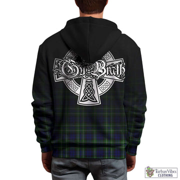 MacNeil of Colonsay Modern Tartan Hoodie Featuring Alba Gu Brath Family Crest Celtic Inspired