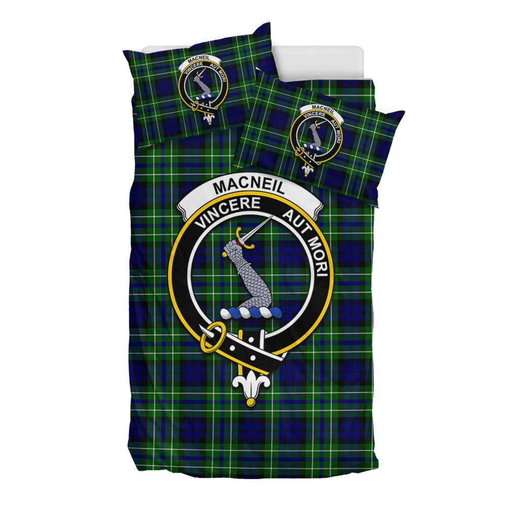 MacNeil of Colonsay Modern Tartan Bedding Set with Family Crest - Tartan Vibes Clothing