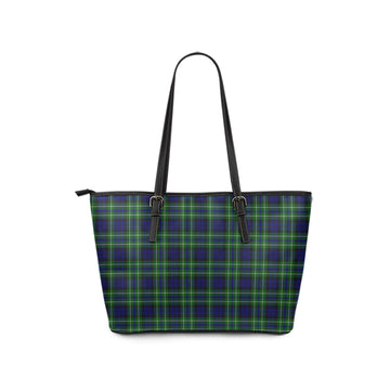 MacNeil of Colonsay Modern Tartan Leather Tote Bag