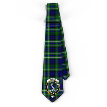 MacNeil of Colonsay Modern Tartan Classic Necktie with Family Crest