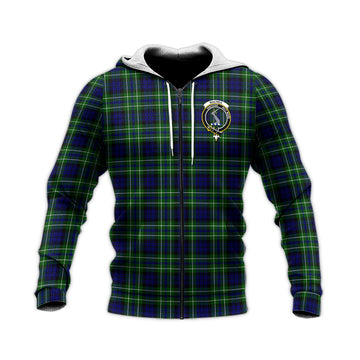 MacNeil of Colonsay Modern Tartan Knitted Hoodie with Family Crest