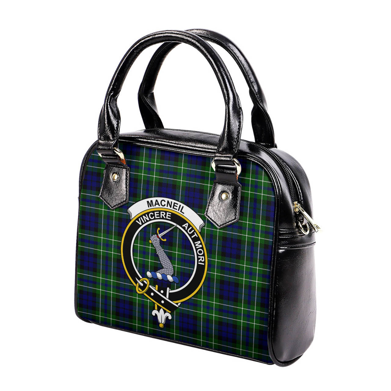 MacNeil of Colonsay Modern Tartan Shoulder Handbags with Family Crest - Tartanvibesclothing