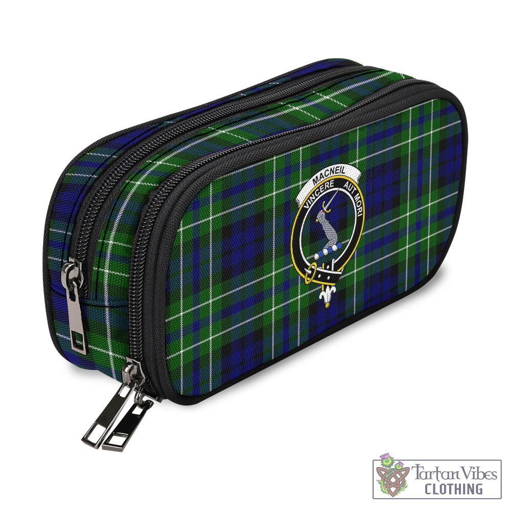 Tartan Vibes Clothing MacNeil of Colonsay Modern Tartan Pen and Pencil Case with Family Crest