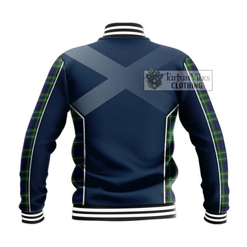 MacNeil of Colonsay Modern Tartan Baseball Jacket with Family Crest and Lion Rampant Vibes Sport Style