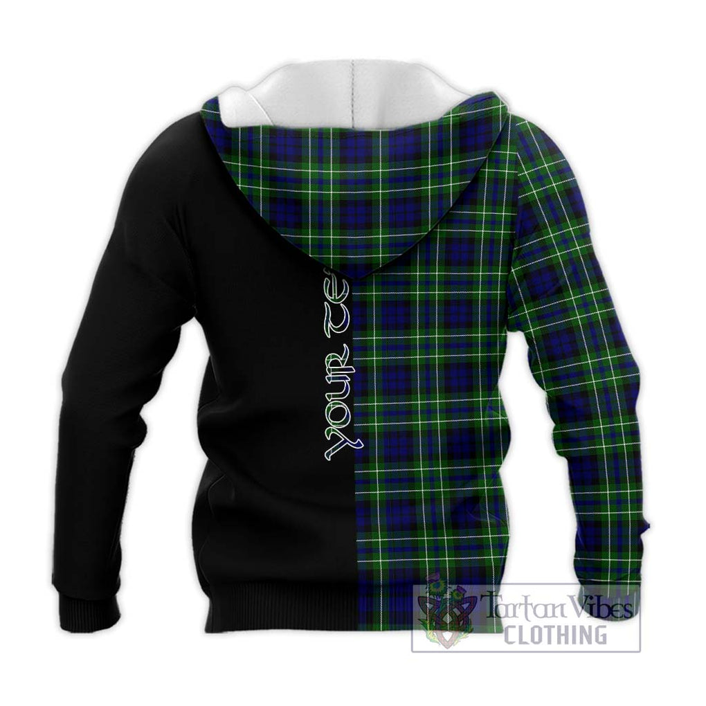 MacNeil of Colonsay Modern Tartan Knitted Hoodie with Family Crest and Half Of Me Style - Tartanvibesclothing Shop