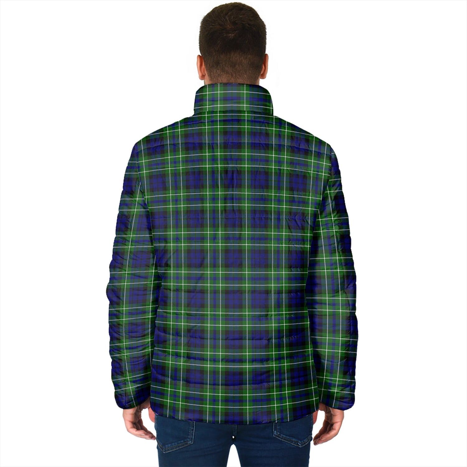 MacNeil of Colonsay Modern Tartan Padded Jacket with Family Crest - Tartan Vibes Clothing