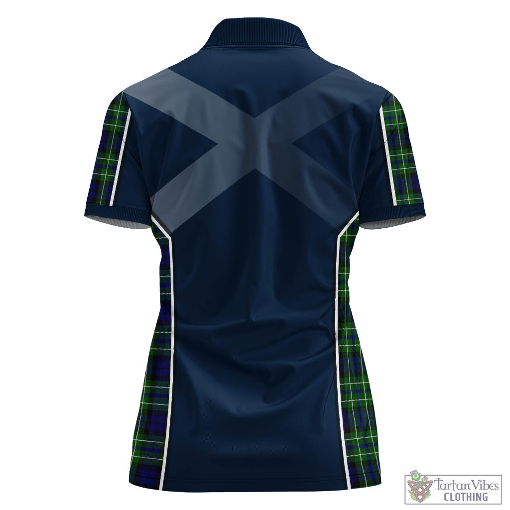 MacNeil of Colonsay Modern Tartan Women's Polo Shirt with Family Crest and Lion Rampant Vibes Sport Style - Tartan Vibes Clothing