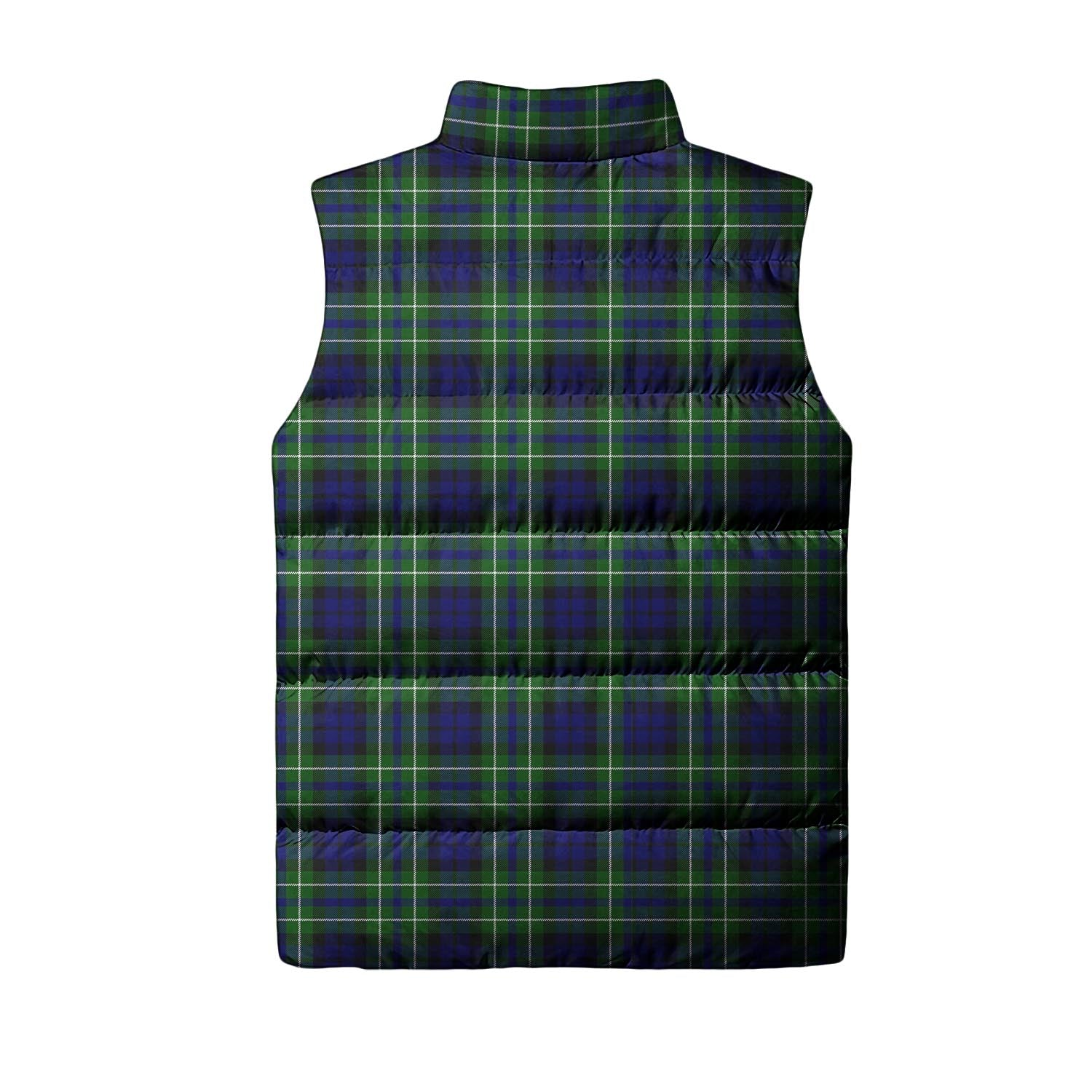 MacNeil of Colonsay Modern Tartan Sleeveless Puffer Jacket with Family Crest - Tartanvibesclothing