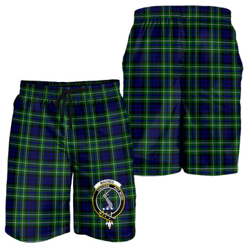 MacNeil of Colonsay Modern Tartan Mens Shorts with Family Crest