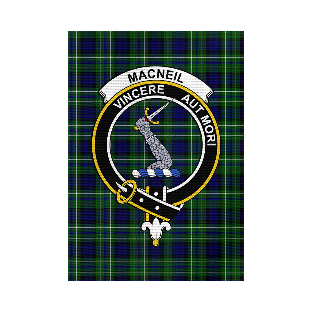 MacNeil of Colonsay Modern Tartan Flag with Family Crest - Tartan Vibes Clothing