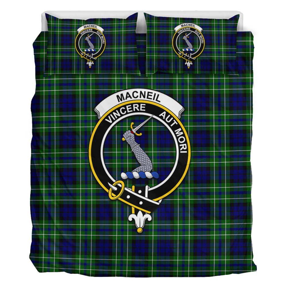 MacNeil of Colonsay Modern Tartan Bedding Set with Family Crest - Tartan Vibes Clothing