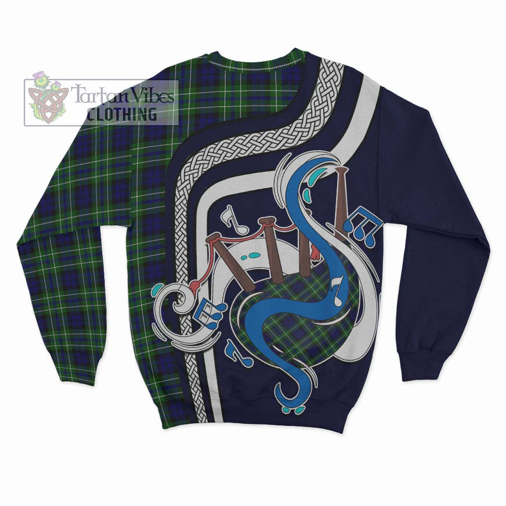 Tartan Vibes Clothing MacNeil of Colonsay Modern Tartan Sweatshirt with Epic Bagpipe Style