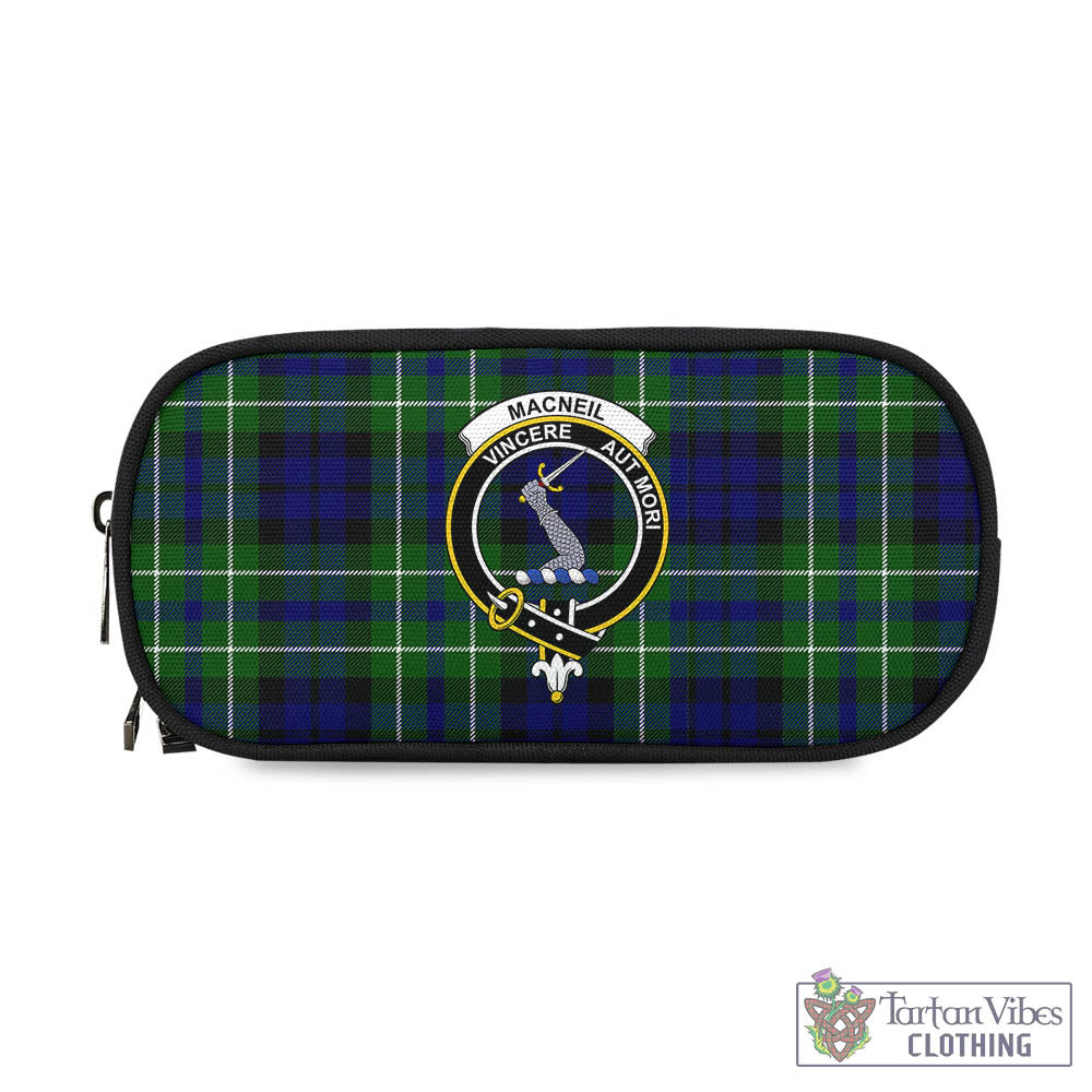 Tartan Vibes Clothing MacNeil of Colonsay Modern Tartan Pen and Pencil Case with Family Crest