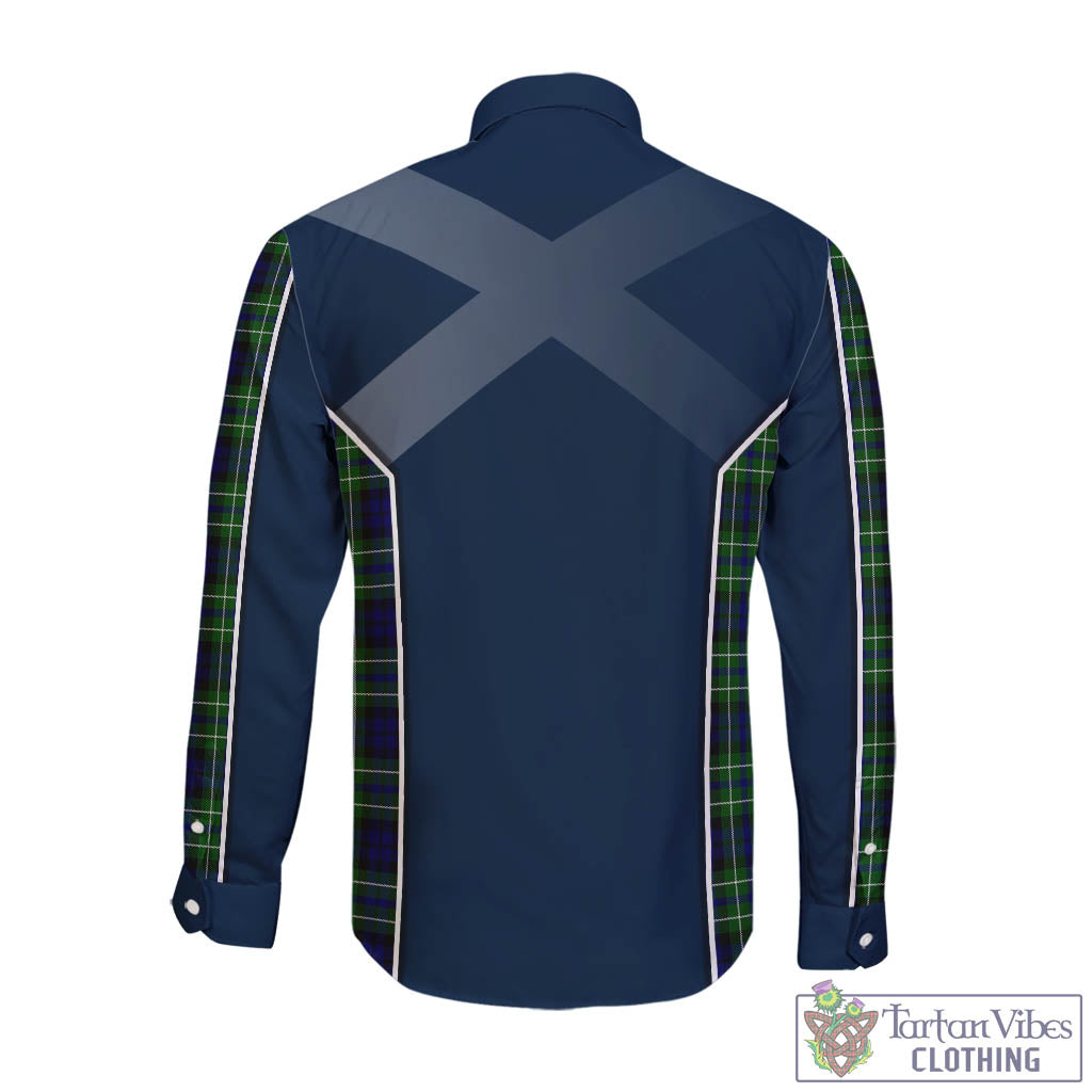 Tartan Vibes Clothing MacNeil of Colonsay Modern Tartan Long Sleeve Button Up Shirt with Family Crest and Scottish Thistle Vibes Sport Style