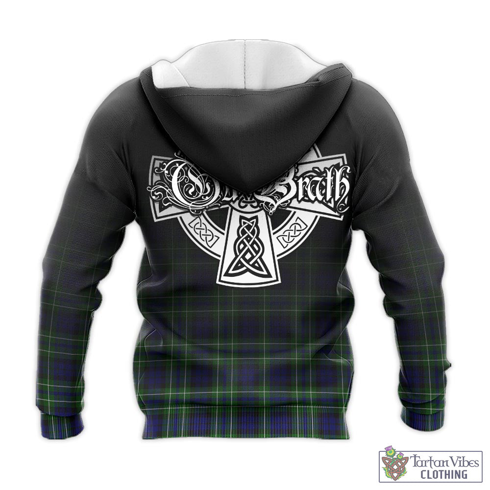 Tartan Vibes Clothing MacNeil of Colonsay Modern Tartan Knitted Hoodie Featuring Alba Gu Brath Family Crest Celtic Inspired